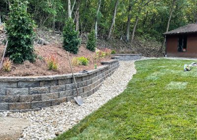 King – Landscaping/Patio/Walkway and Retaining Wall Installation (Wilder, Kentucky)